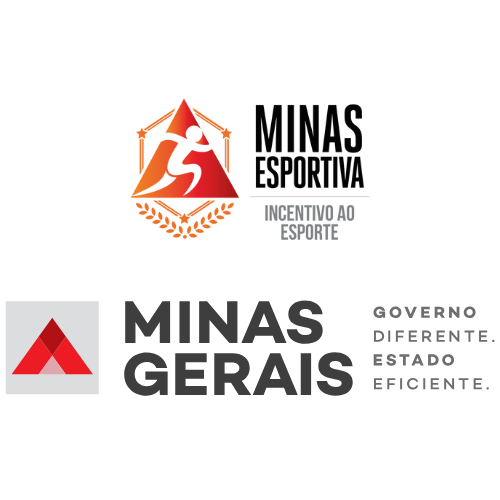Logo Minas esportiva + Logo Governo de Minas